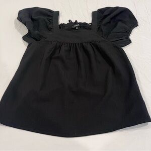 Madewell Textured Black Sleeveless Top